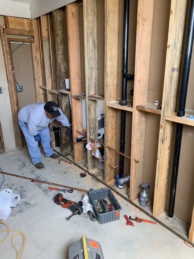 Commercial rough-in plumbing for Gas Line Repair in Glenmont